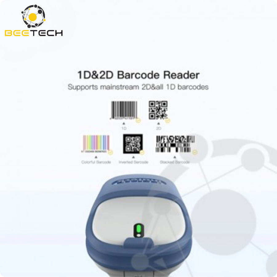 Máy quét mã vạch 2D Bluetooth 5.0 BCST-73 có hỗ trợ APP & SDK