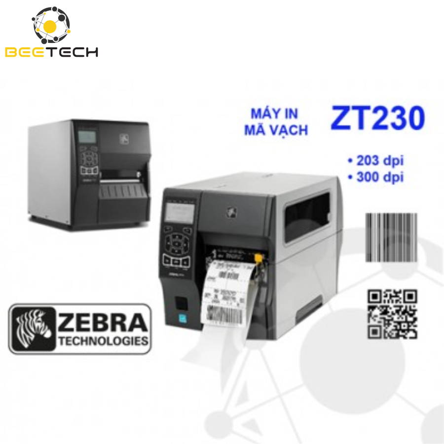 Máy in mã vạch Zebra ZT230 - 203dpi