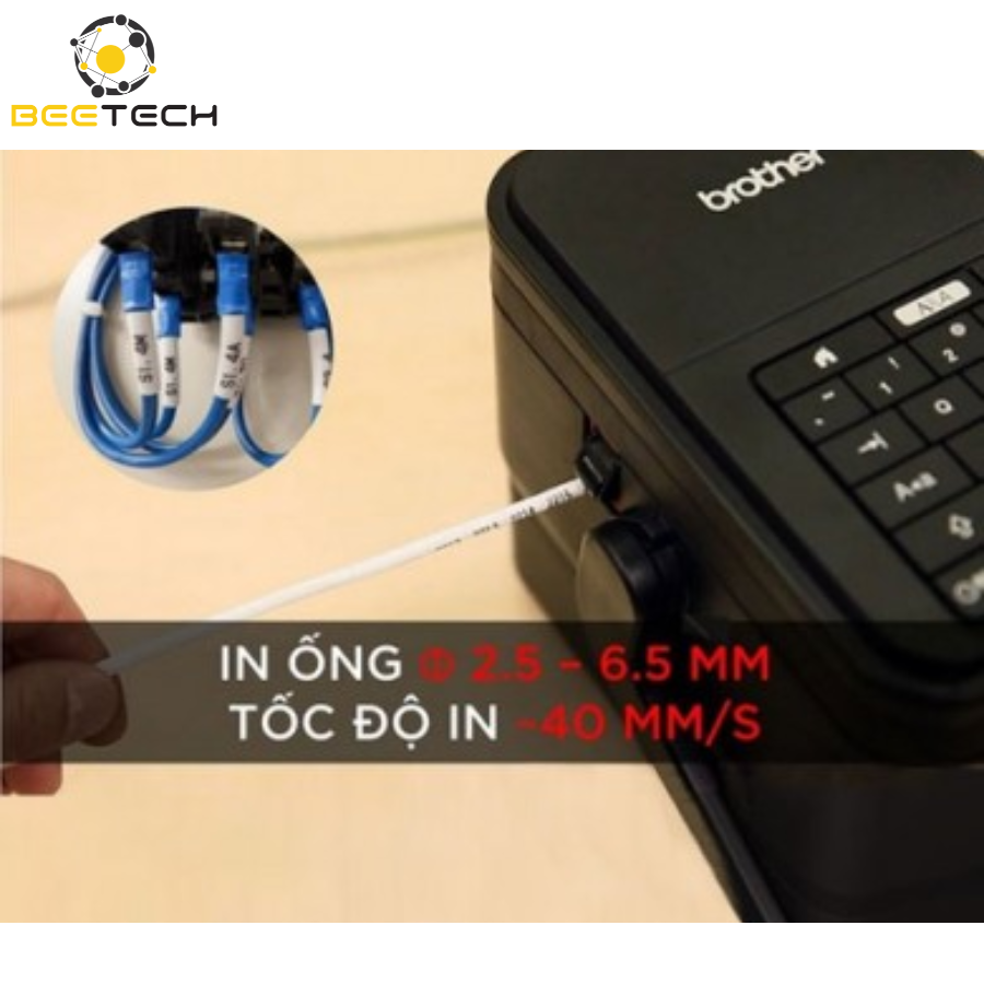 Máy in nhãn, in ống dây Brother PT-E800T