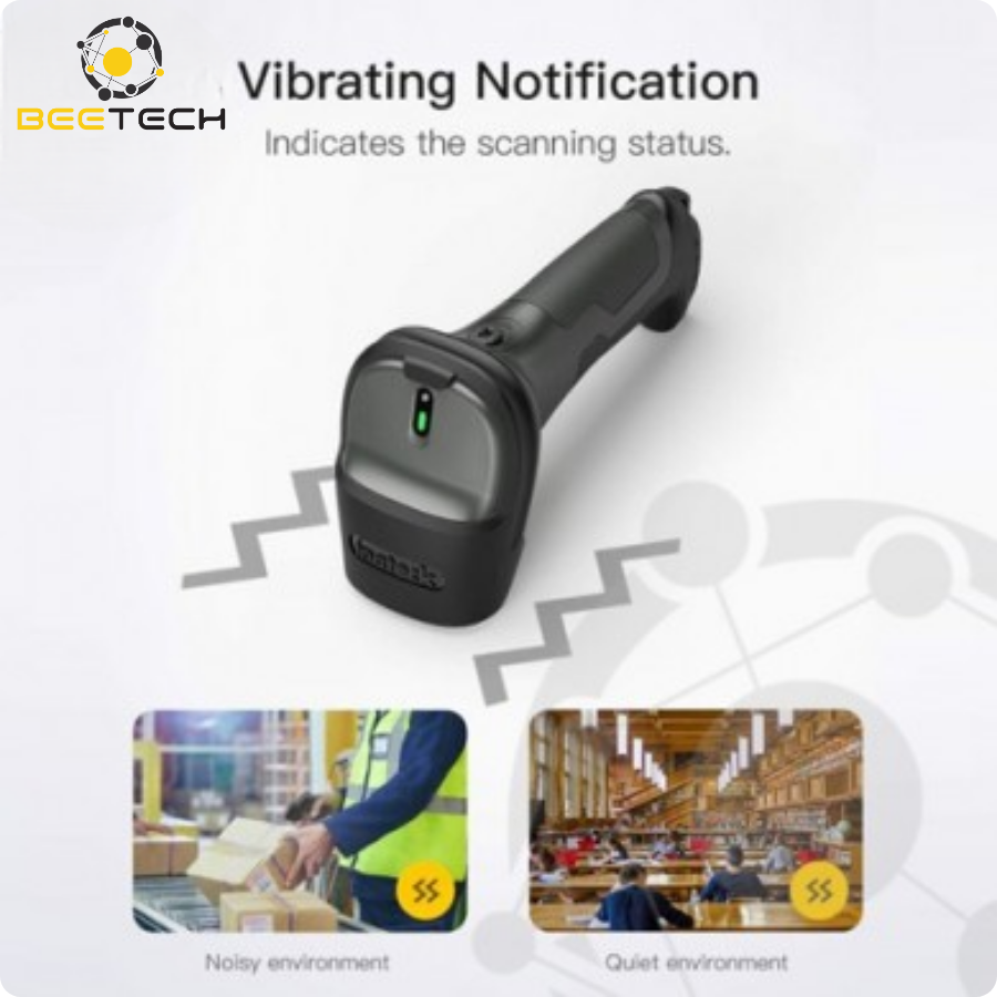 Inateck Pro 7-1D Wireless Barcode Scanner