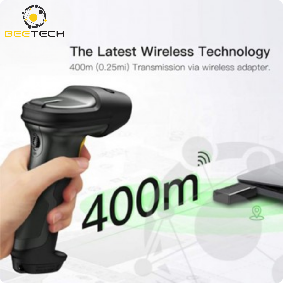 Inateck Pro 7-1D Wireless Barcode Scanner