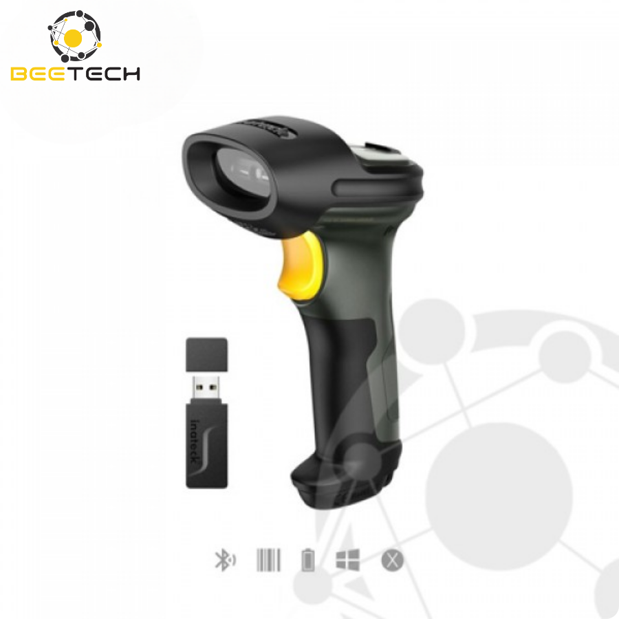 Inateck Pro 7-1D Wireless Barcode Scanner